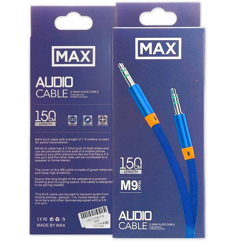 کابل صدا 1.5 متری MAX AUX مدل M9
