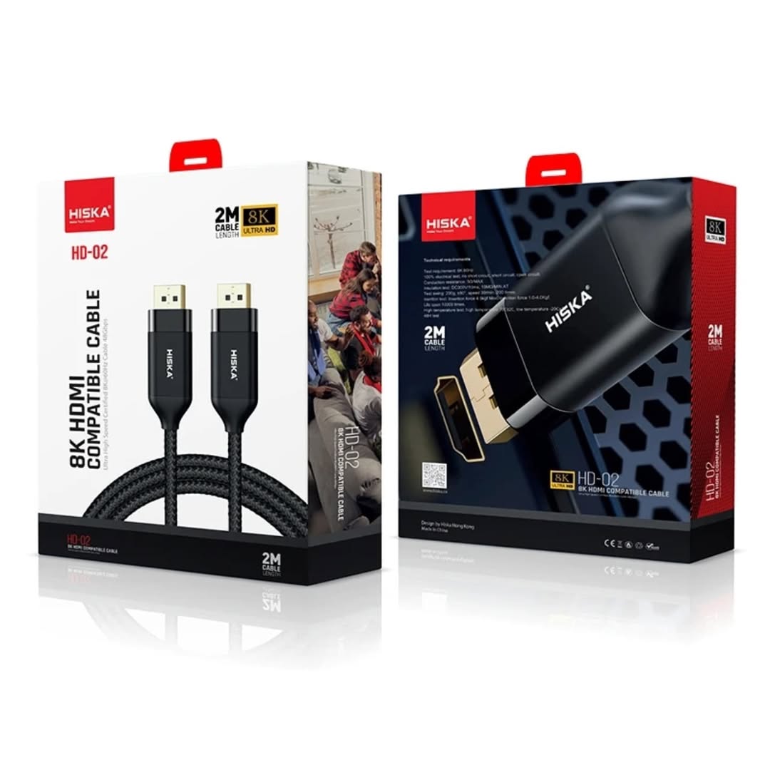 کابل HDMI هیسکا مدل HD02 طول ۲۰۰ سانتی متر